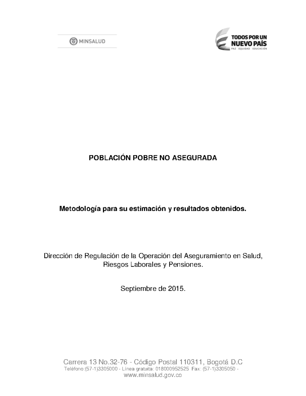 Metodologia ppna sisben junio oct - Carrera 13 No-76 - Código Postal ...