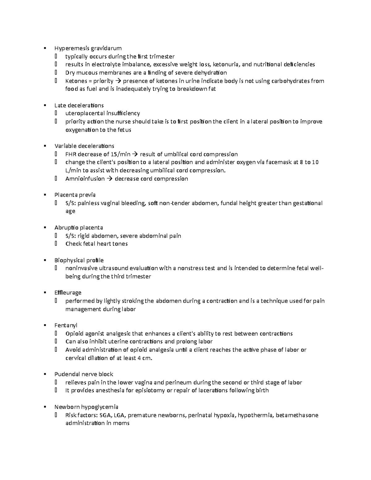 Maternal vati remediation ATI questions Hyperemesis gravidarum