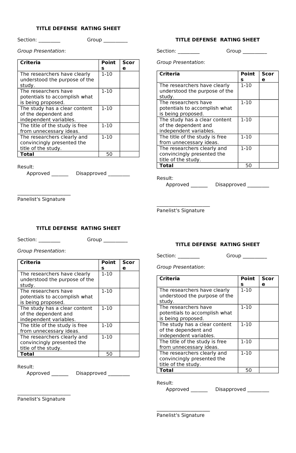 title-defense-rating-sheet-title-defense-rating-sheet-section