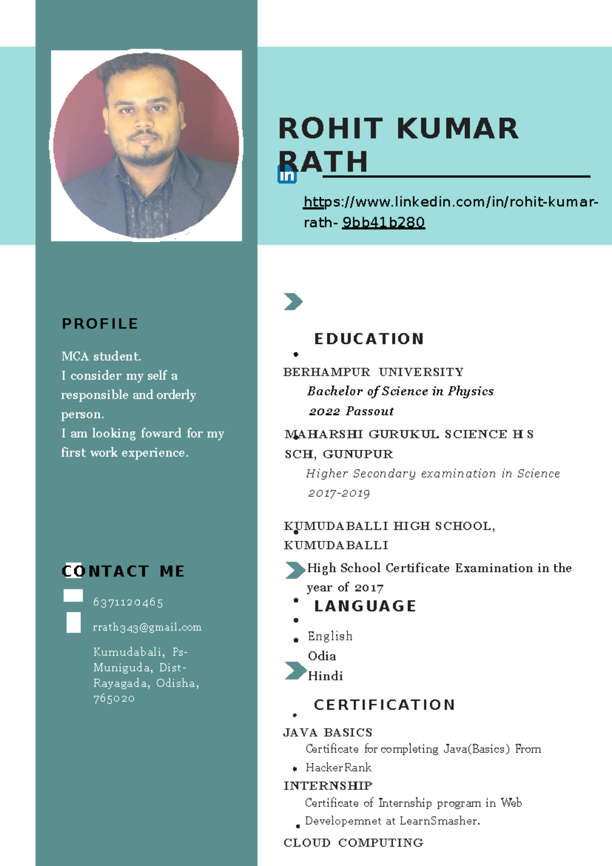 Rohit Kumar RATH - Thank you - ROHIT KUMAR RATH linkedin/in/rohit-kumar ...