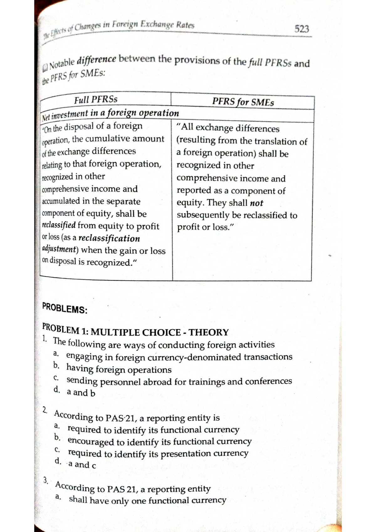 business combination problem solving