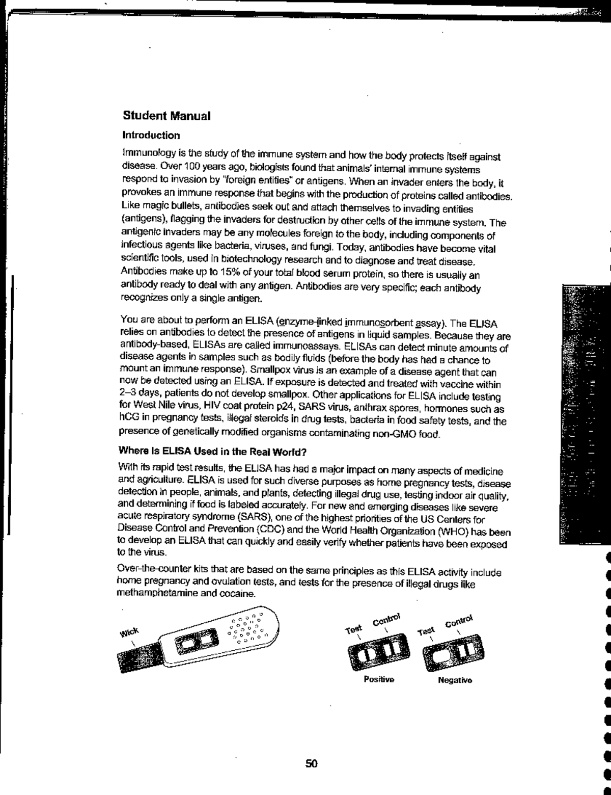 Elisa Protocol - Outlines the steps for the labwork - BIOL 233T - Studocu