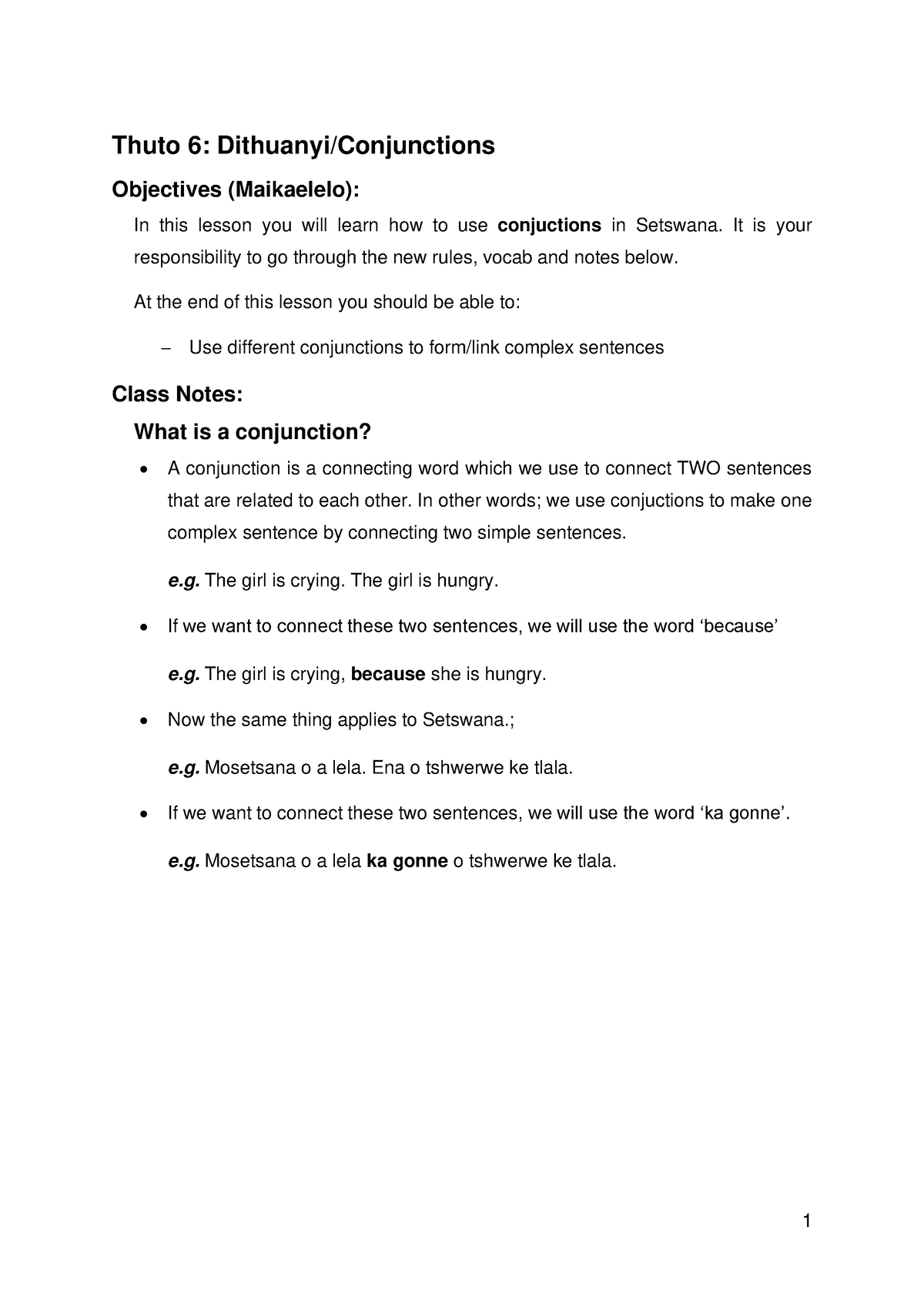 stw-210-thuto-6-class-notes-thuto-6-dithuanyi-conjunctions