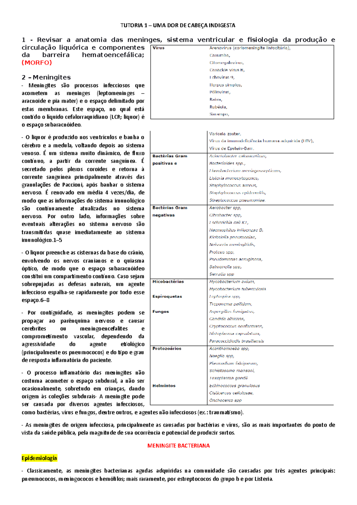 Aula 4. Sinais e Manobras Meningorradiculares (Fundo Branco), PDF, Meningite