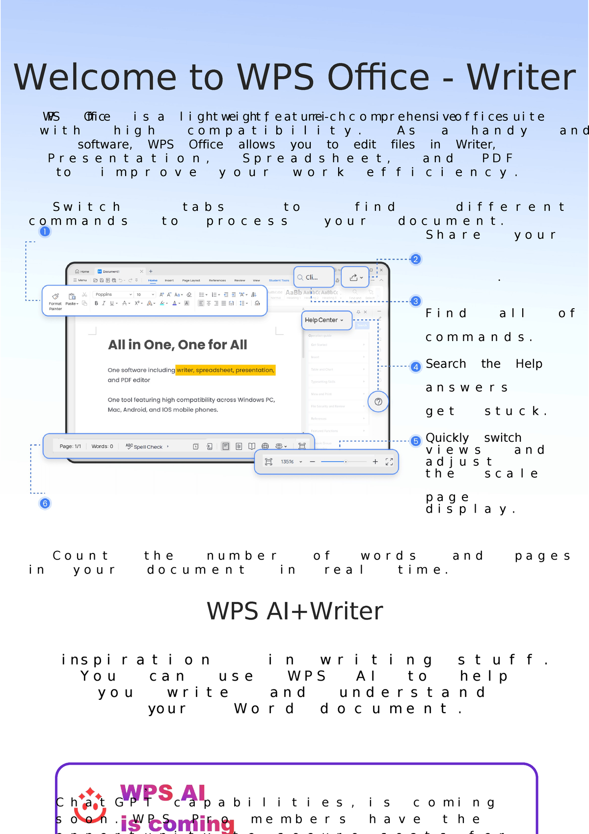 how to type assignment using wps office