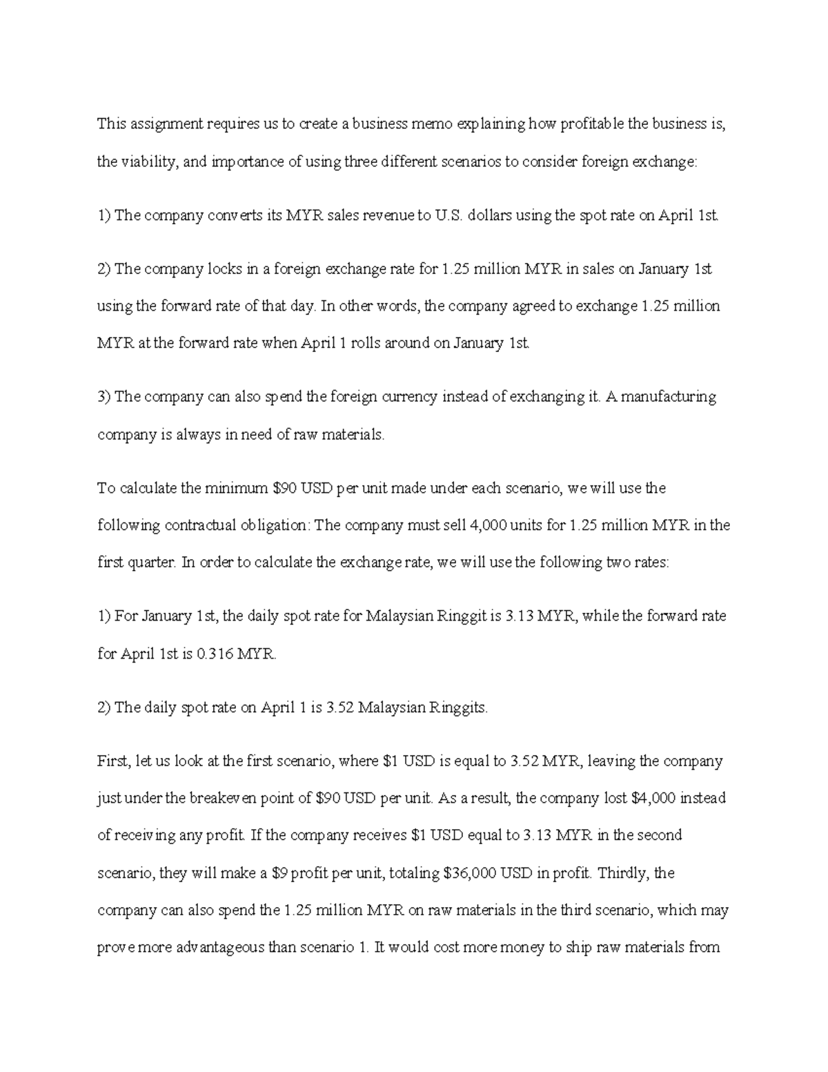 4-2 Assignment Foreign Exchange Assignment - This assignment requires ...