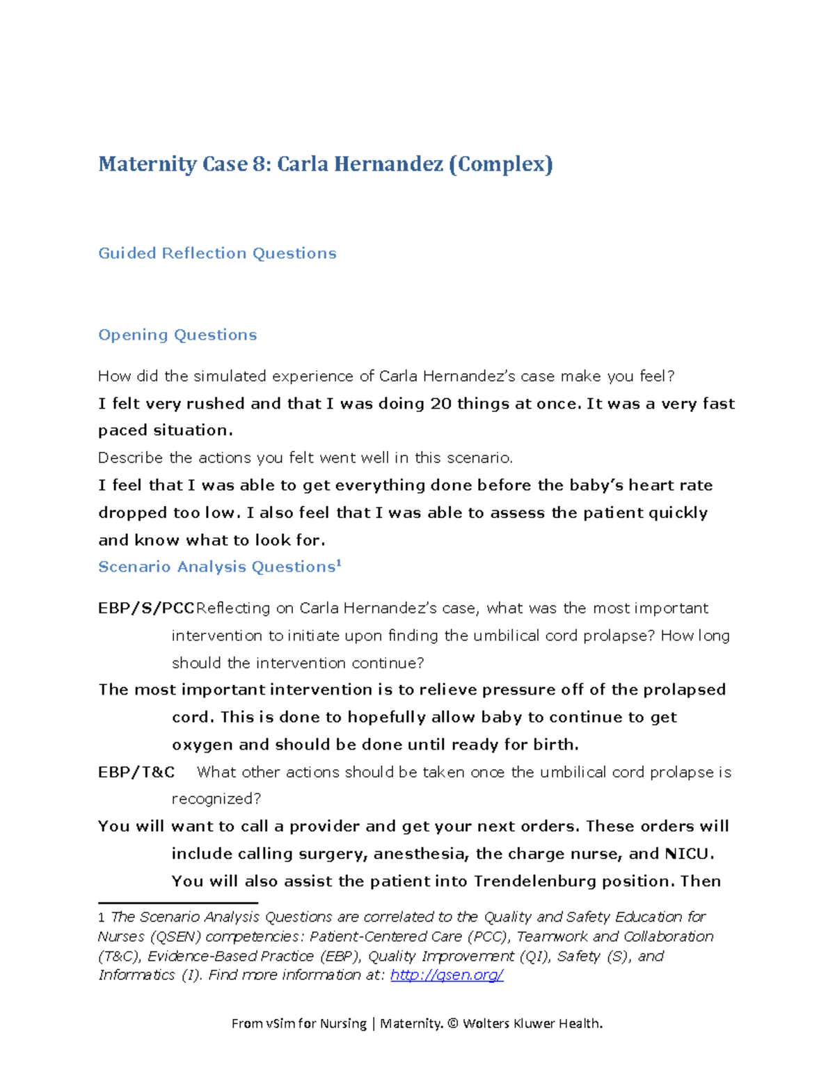 V Sim2 - eudie - Maternity Case 8: Carla Hernandez (Complex) Guided ...