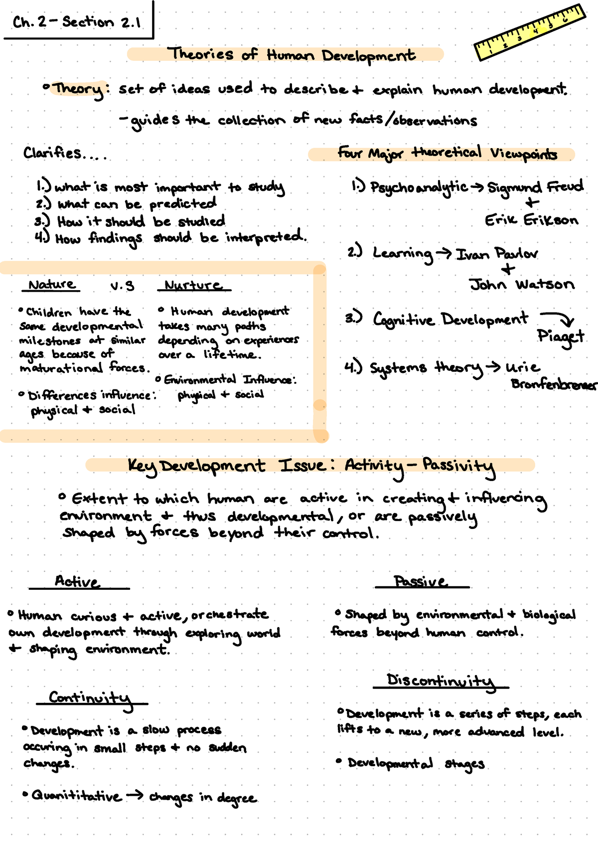 Developmental Psychology - Ch. 2 - Section 2. I I S " 4 3 Theories Of ...