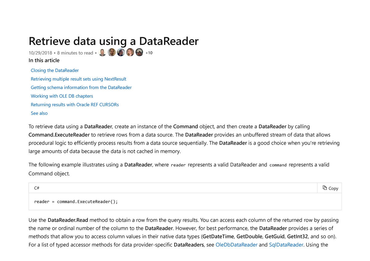 retrieving-data-using-a-data-reader-retrieve-data-using-a-datareader