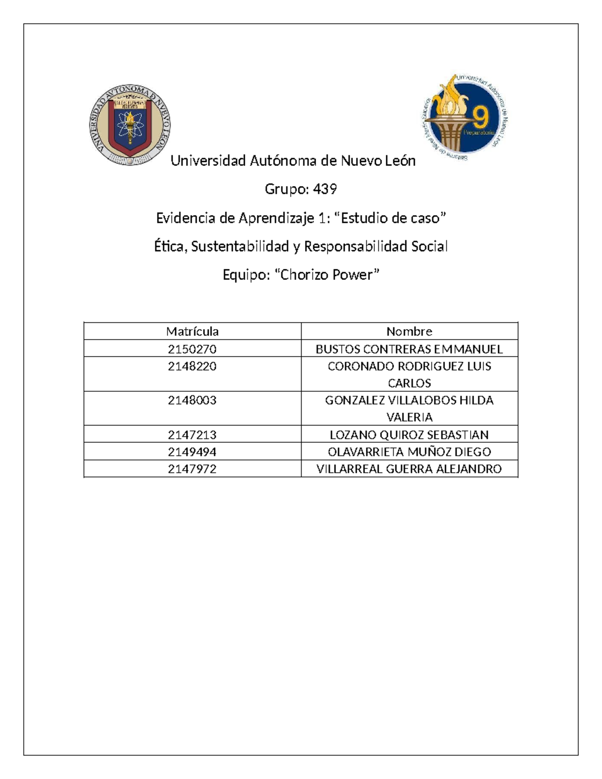 EV1 Esyrs - Evidencia de aprendizaje - Universidad Autónoma de Nuevo ...