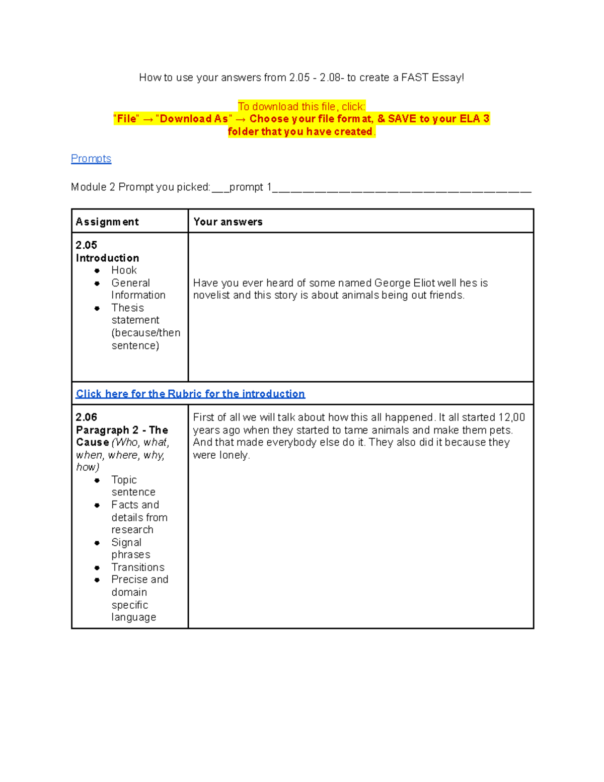 How to create 2.08 using 2 - How to use your answers from 2 - 2- to ...