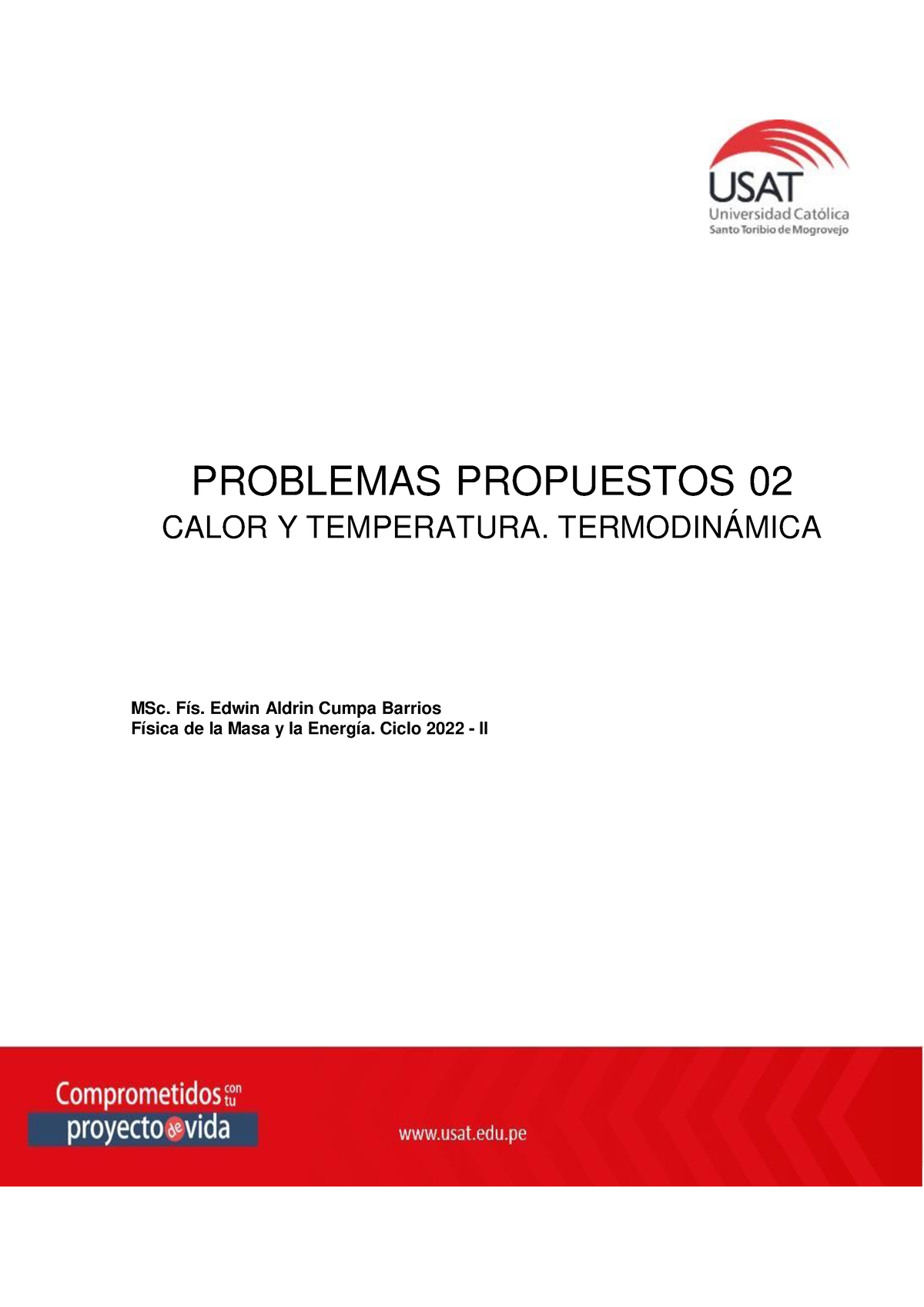 Problemas Propuestos 02. Calor Y Temperatura, Termodinámica. Física De ...