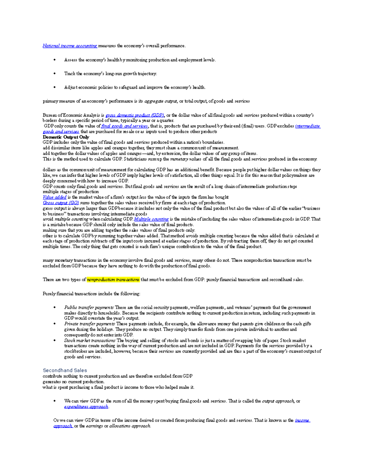 Chapter 7 Principles of Macroeconomics Summary for study - National ...