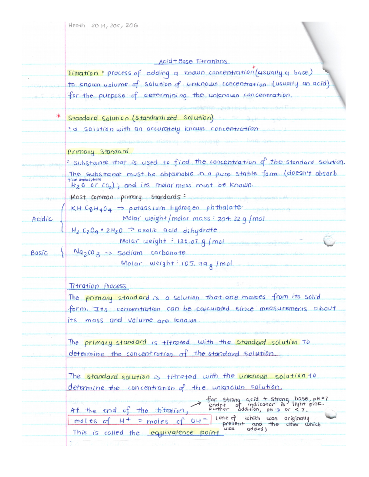 acid base titrations exam notes - Studocu