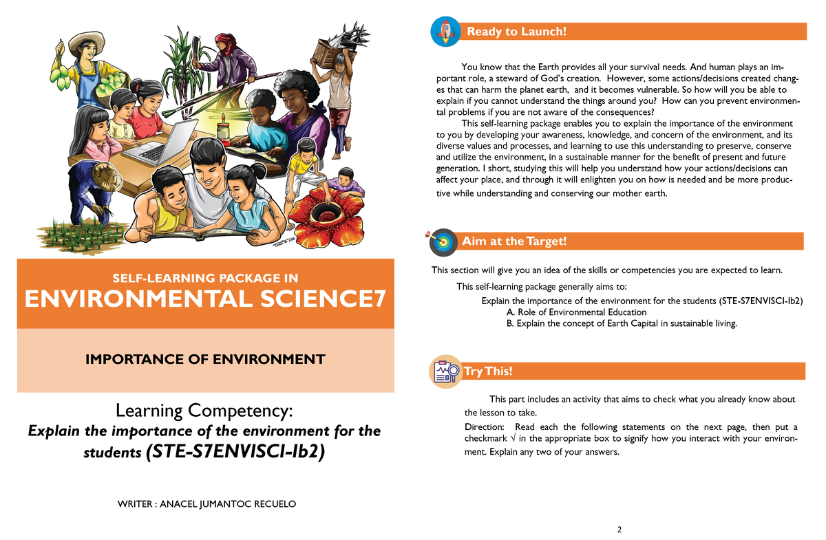 ENVI-SCI - Quarter 2 SLM For Environmental Science (STE 7) - SELF ...