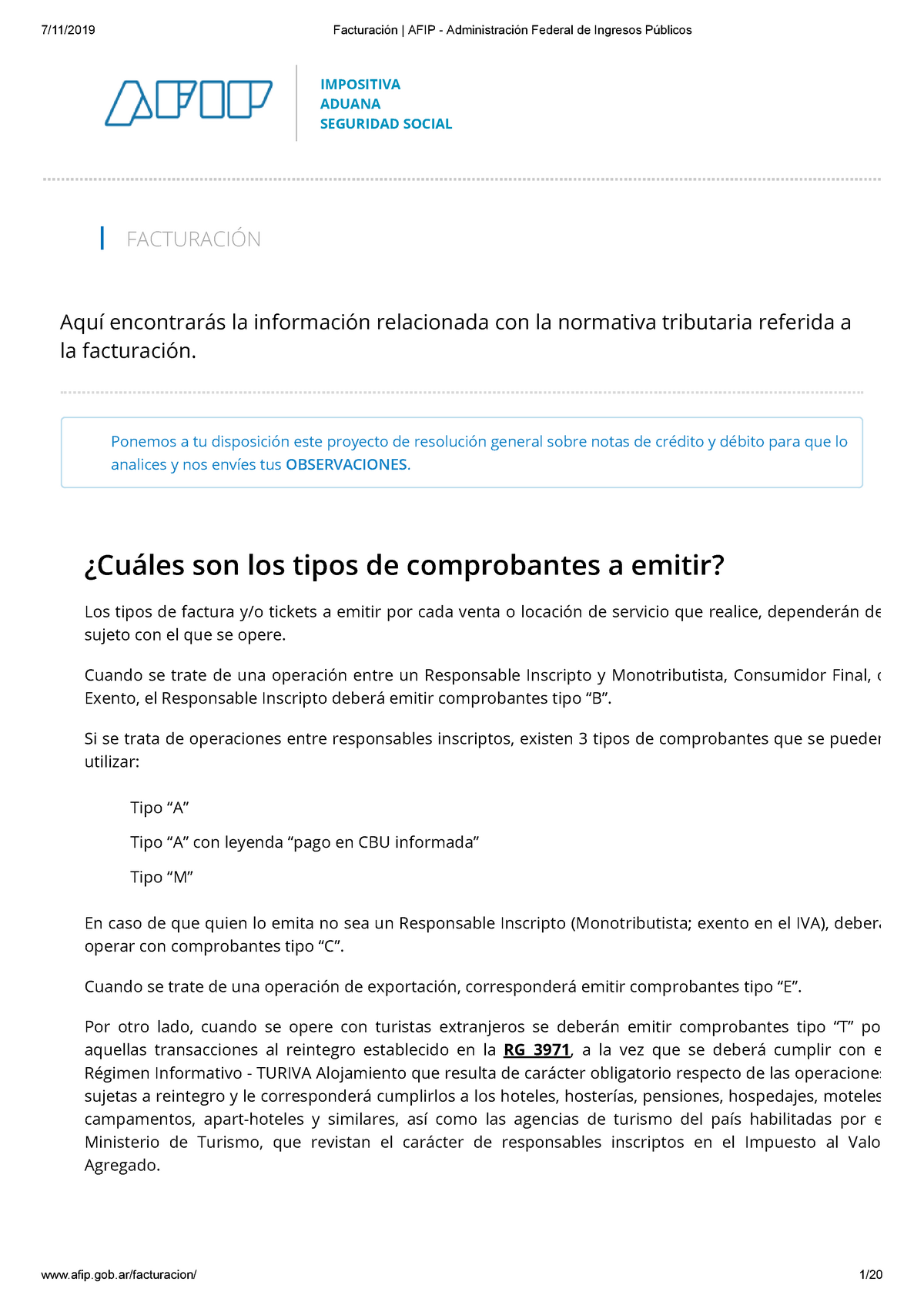 Facturación. Tipo De Comprobantes A Emitir - ¿Cuáles Son Los Tipos De ...