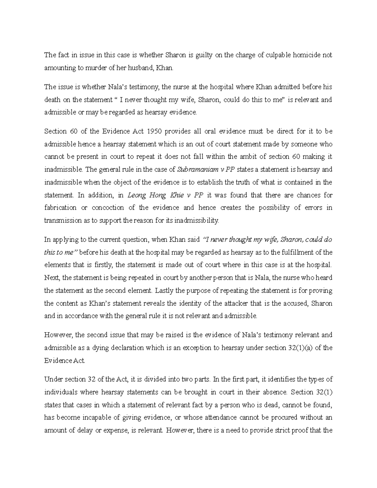 Hearsay case study picture