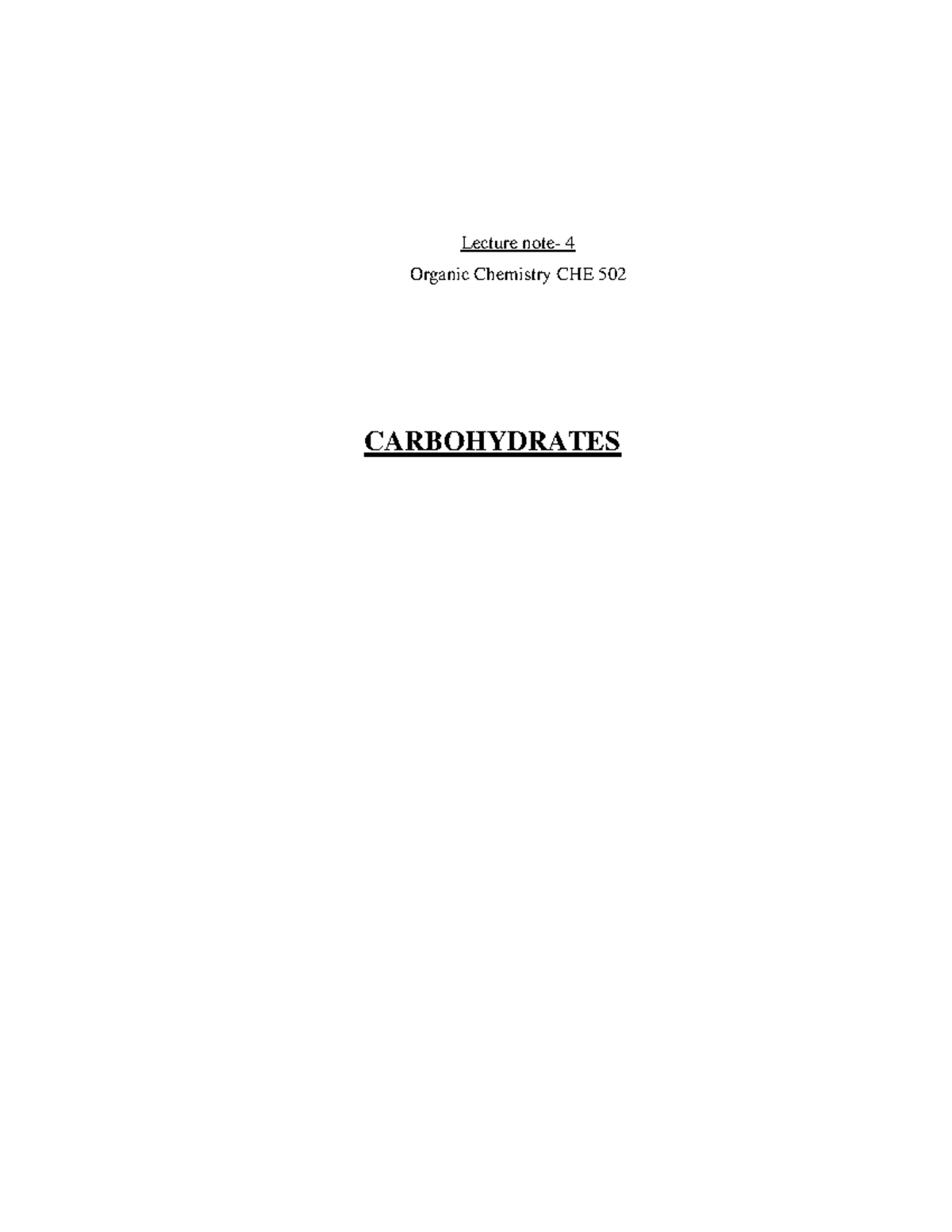 chemistry-ln-4-carbohydrates-converted-lecture-note-4-organic