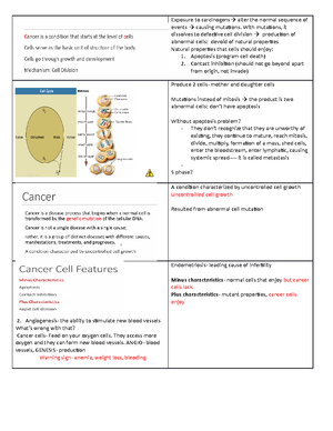 Sickle Cell Anemia Anemia Lecture Notes - nursing - Studocu