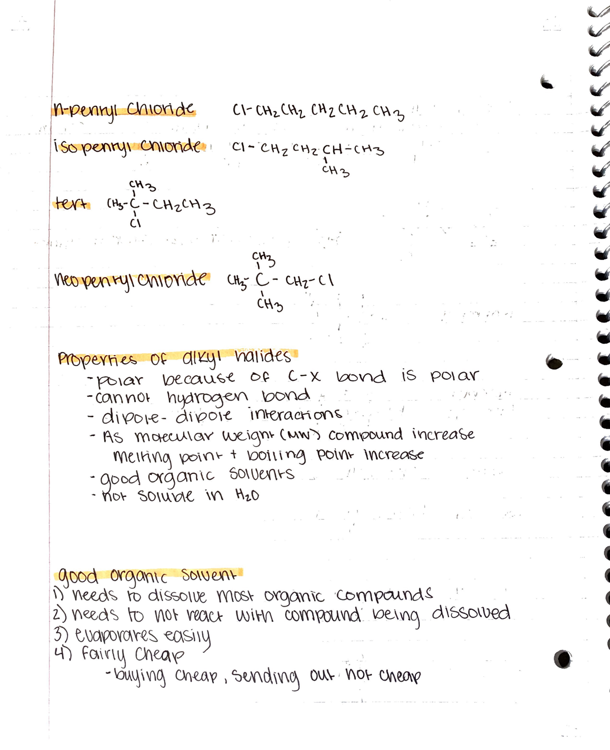 Organic chemistry 1 chapter 7 - CHEM 3404 - Studocu