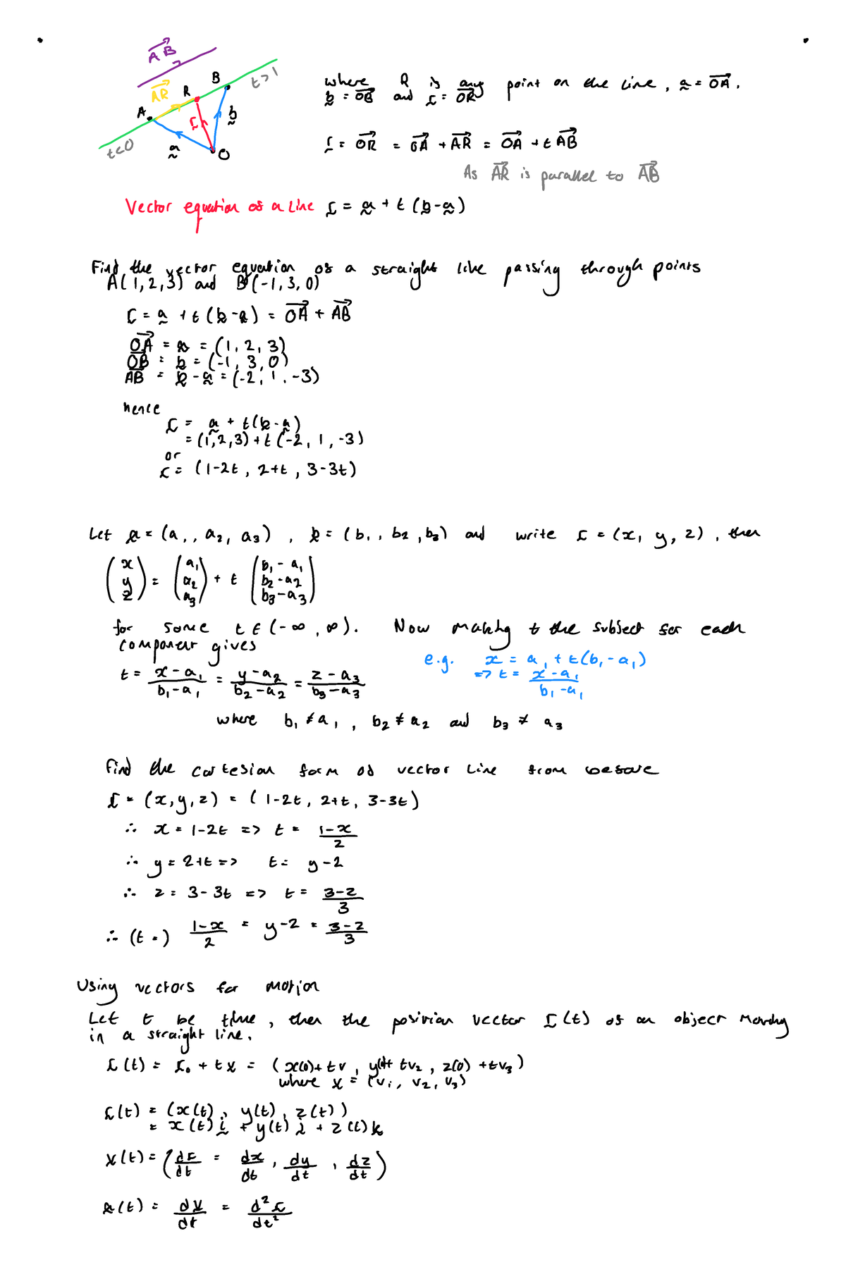 s2-6-equation-of-a-straight-line-in-3-dimensions-n-find-the-vector