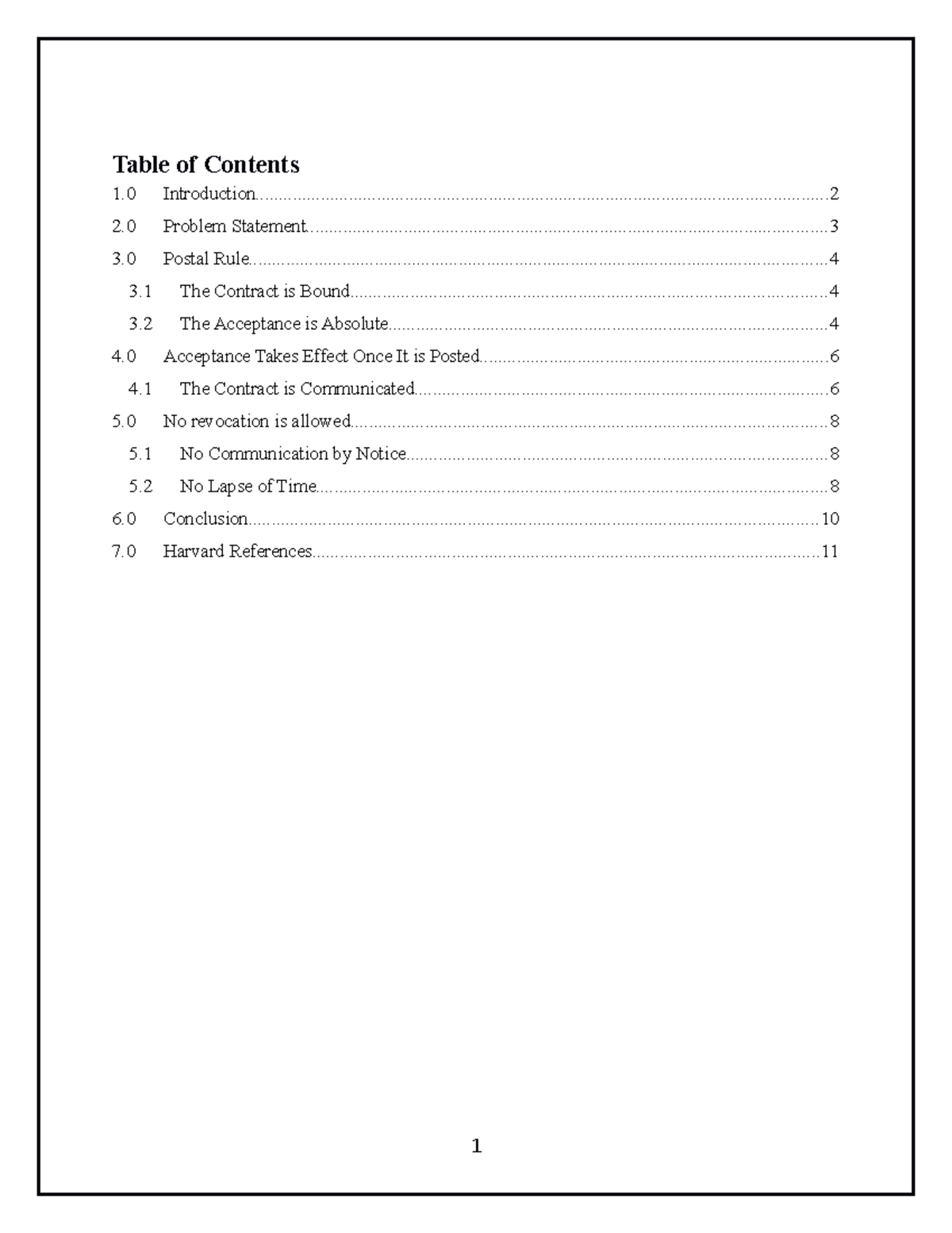 postal-rule-and-contract-law-table-of-contents-1-studocu