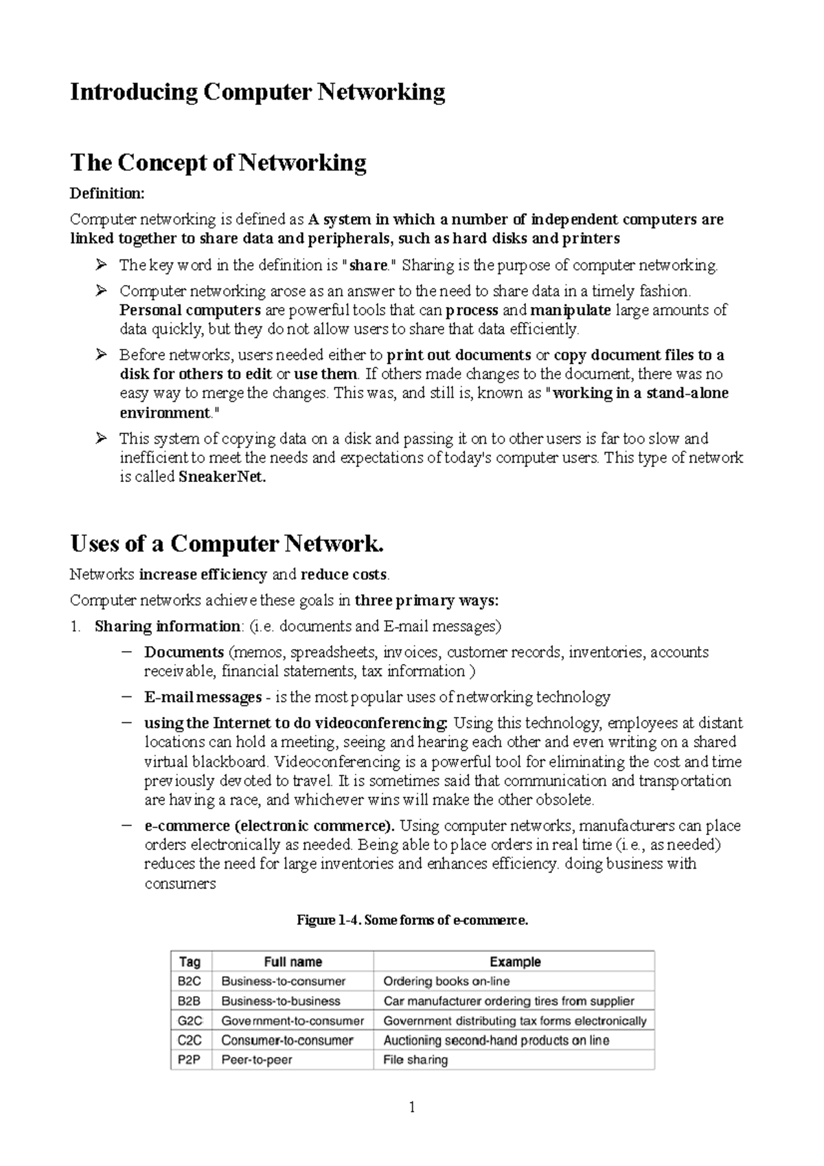 Networking Introducing Computer Networking The Concept Of Networking 