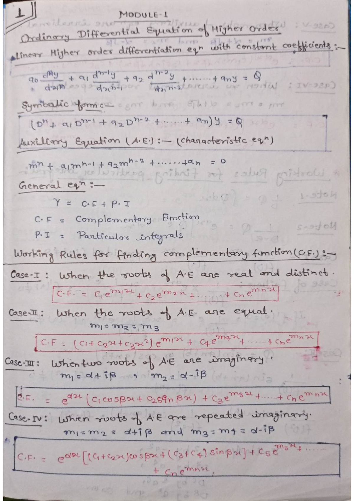 MATH S-II Formula - B.tech CSE 1st Year - Studocu