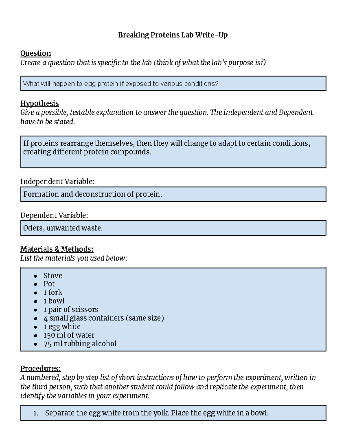Copy of Breaking Proteins Lab WriteUp.docx Breaking Proteins Lab