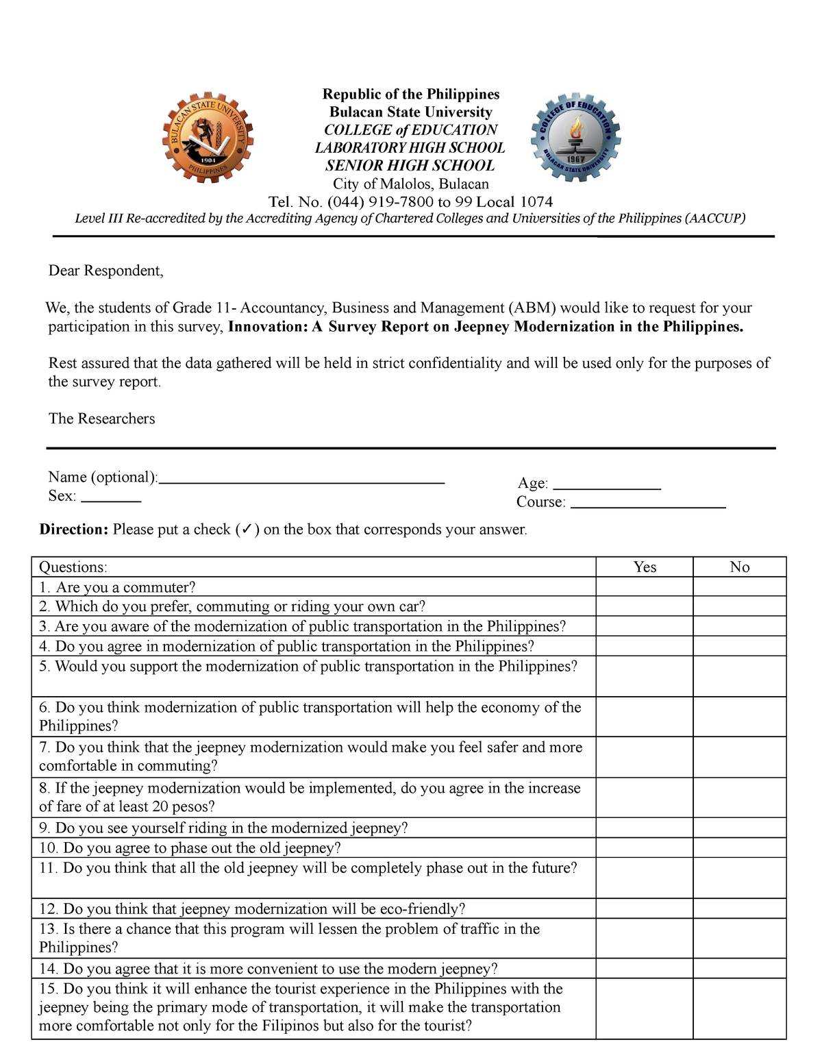 research study about jeepney fare