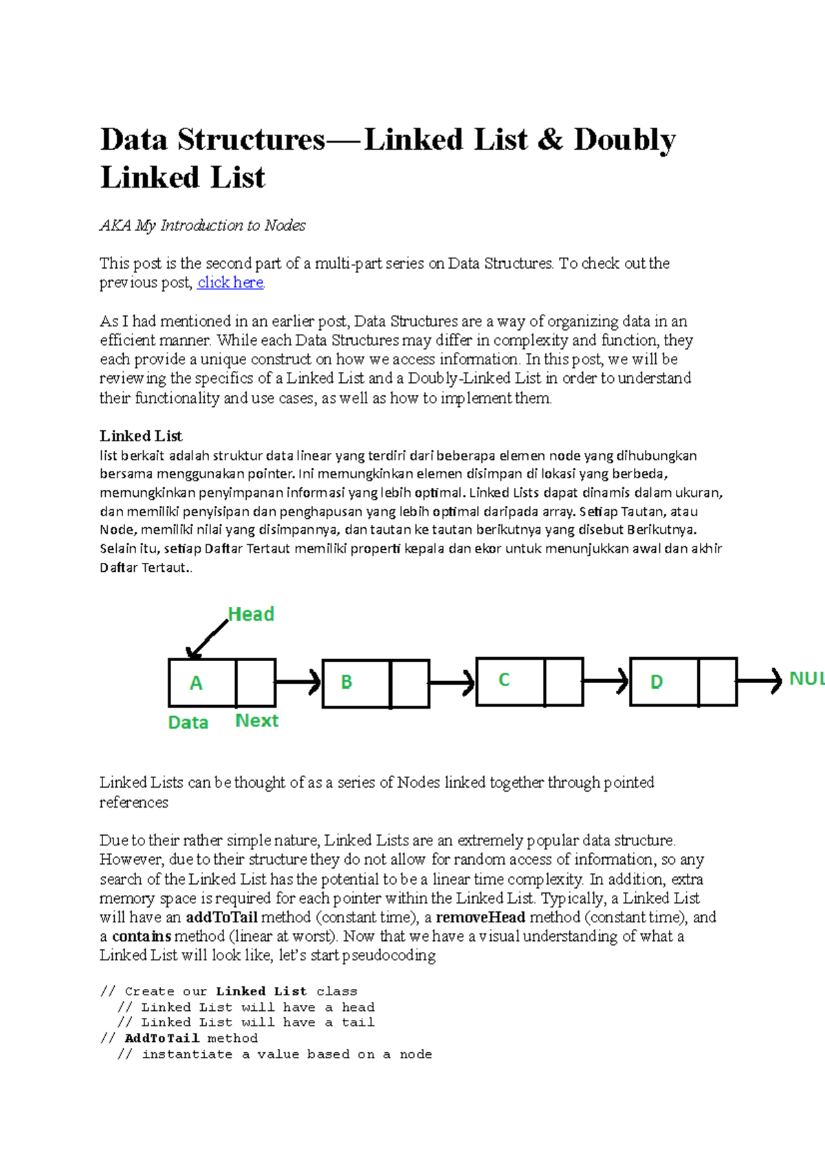 Data Structures - Data Structure - Data Structures — Linked List ...