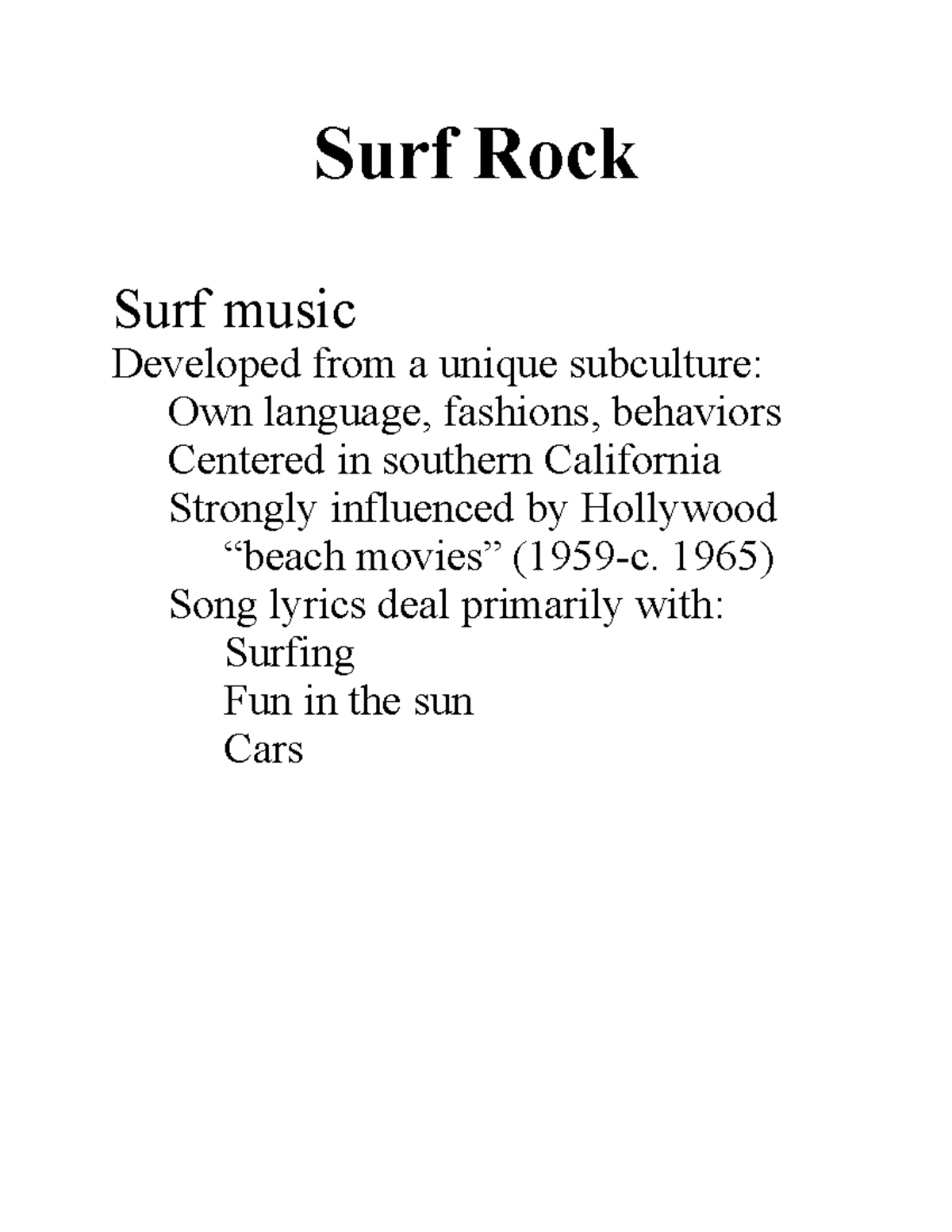 11Surf Rock; Beach Boys with Stephen Vasquez Surf Rock Surf music