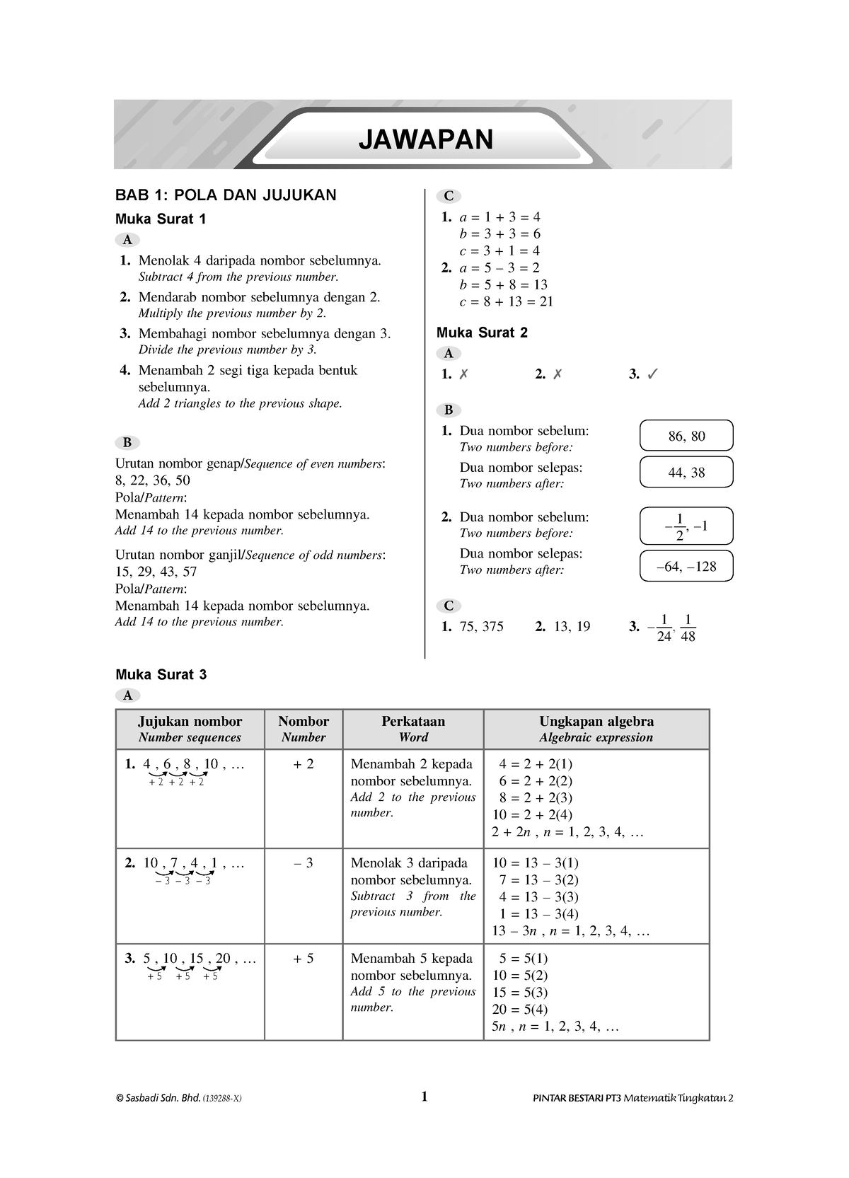 Jawapan Modul Aktiviti Pintar Bestari Matematik Tingkatan 2 - JAWAPAN ...