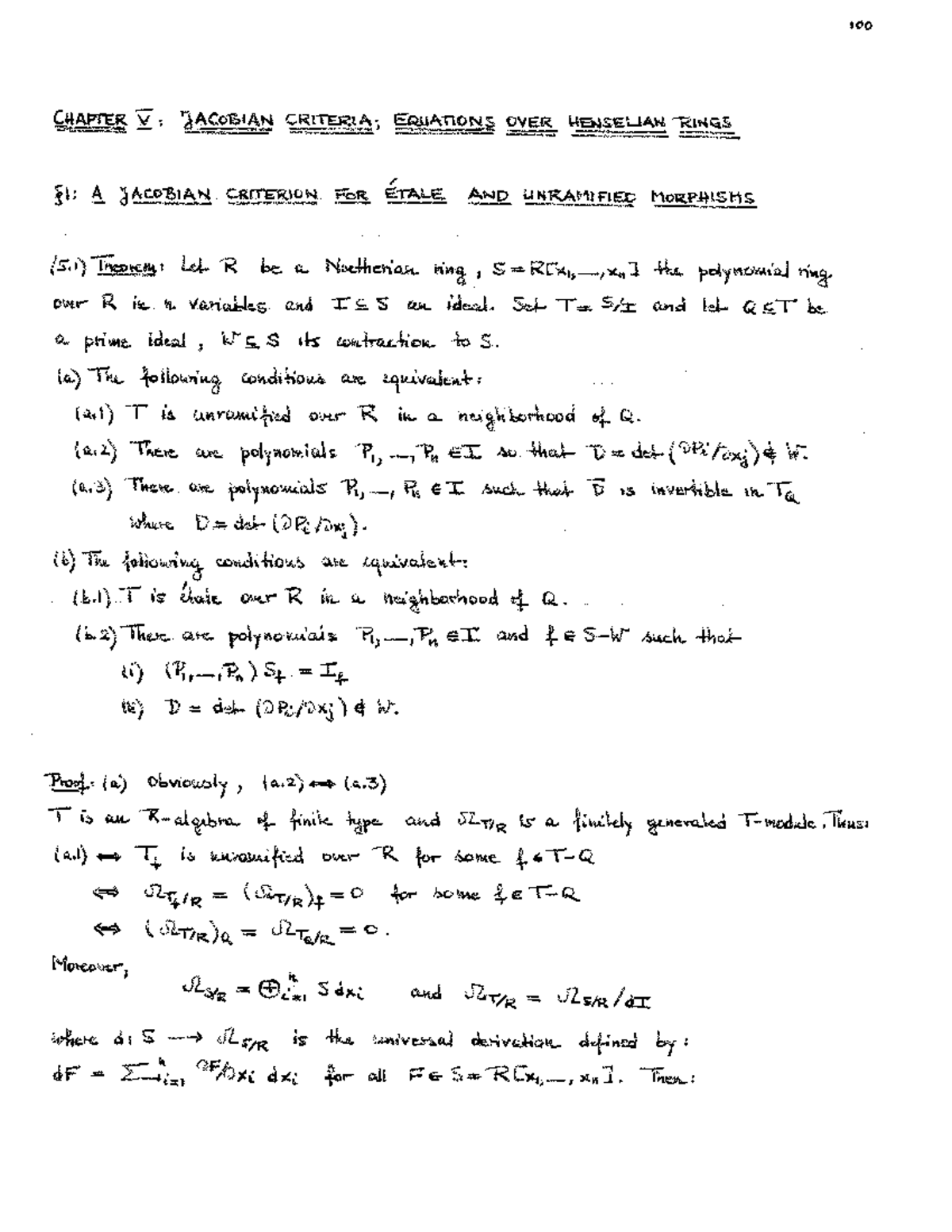 Chapter V - Explained - 100 CHAPTER V. JACOBIAN EQUATIONS OVER ...