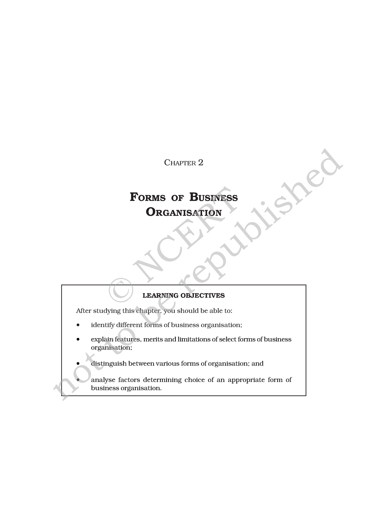 Business 2 - Easy Notes - CHAPTER 2 FORMS OF B USINESS ORGANISATION ...