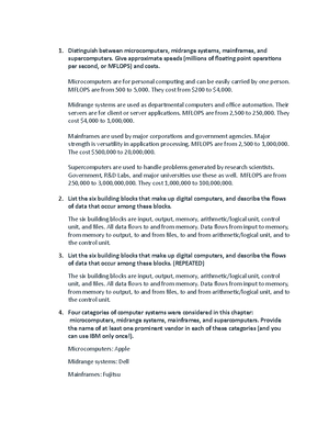 Activity 1 - Chapter 8 - Define the term system. Give an example of a ...