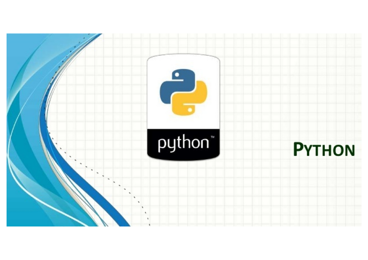 Python Programming Notes - Studocu