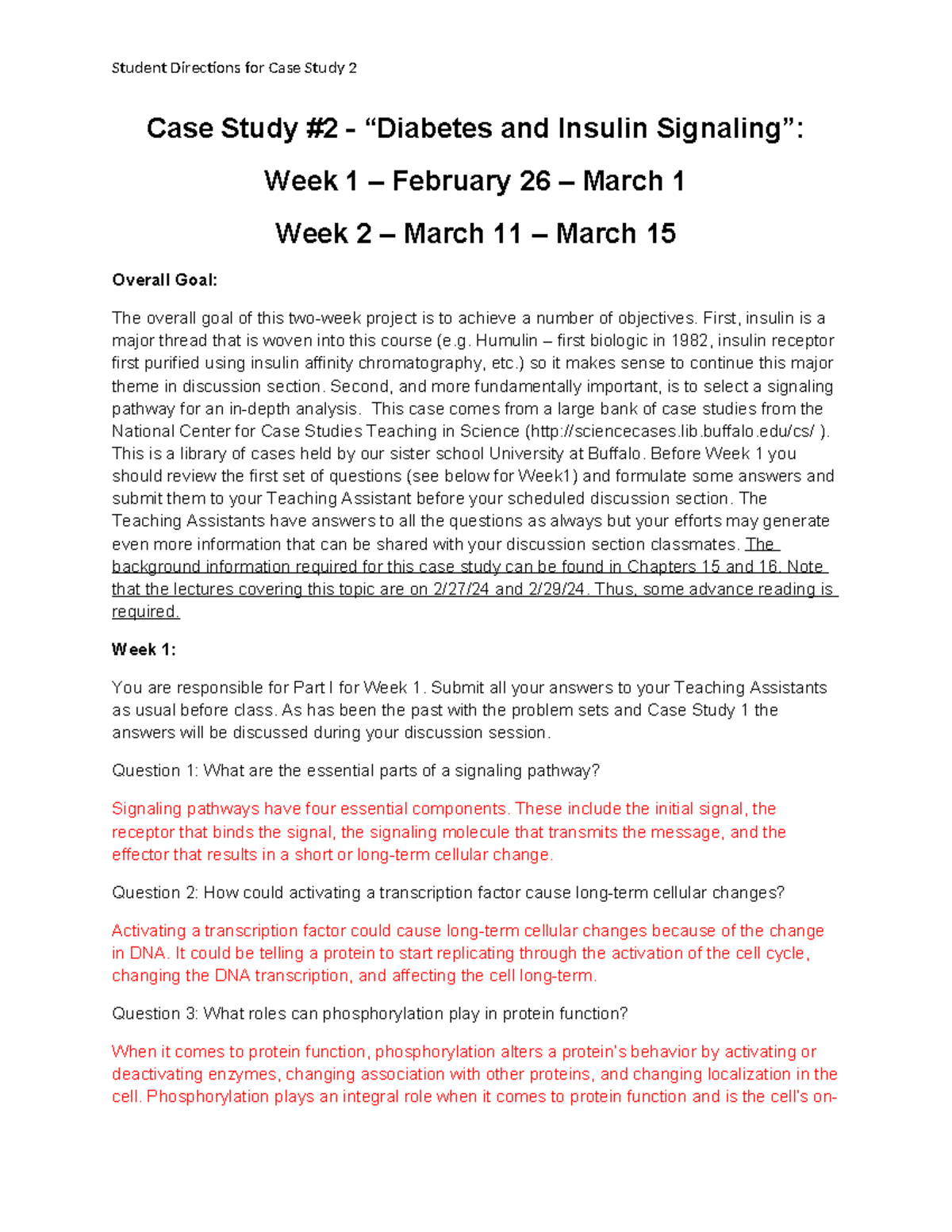 diabetes and insulin signaling case study pdf