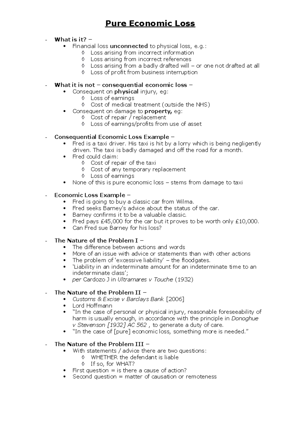 pure-economic-loss-lecture-what-is-it-financial-loss-unconnected