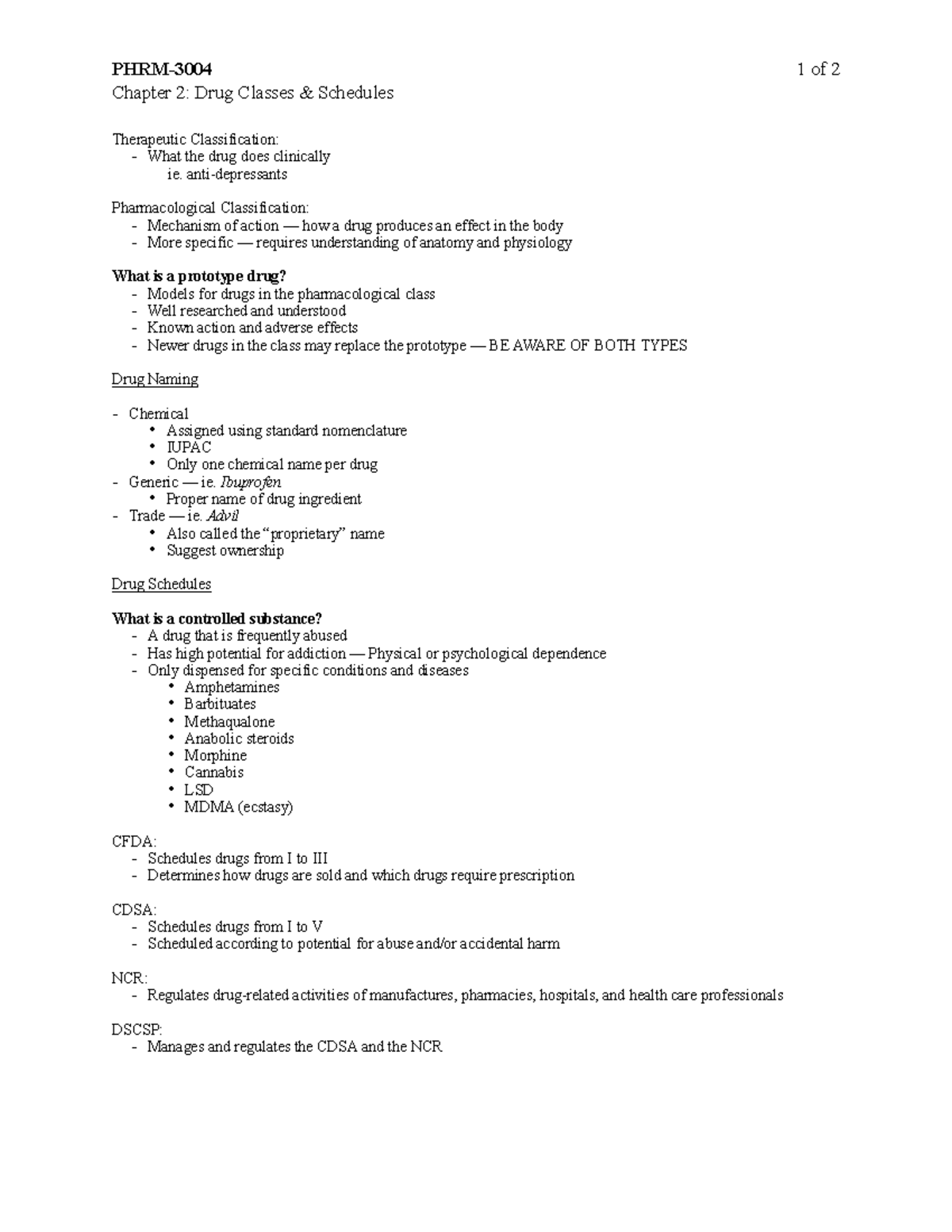 chapter-2-drug-classes-schedules-phrm-3004-chapter-2-drug