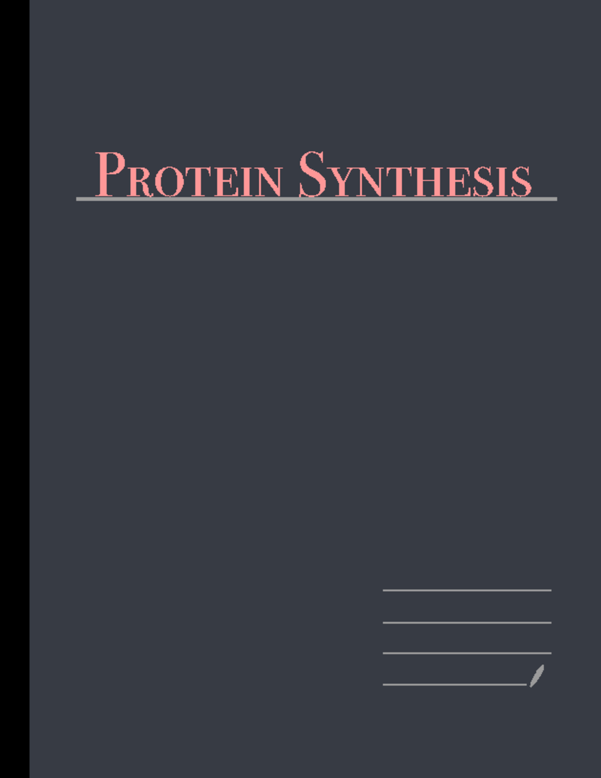 AP Bio Protein Synthesis Protein Synthesis n short day plants t