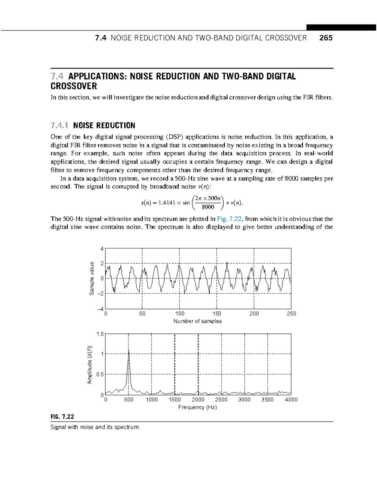 Self study of FIR filter design and applications 7 APPLICATIONS
