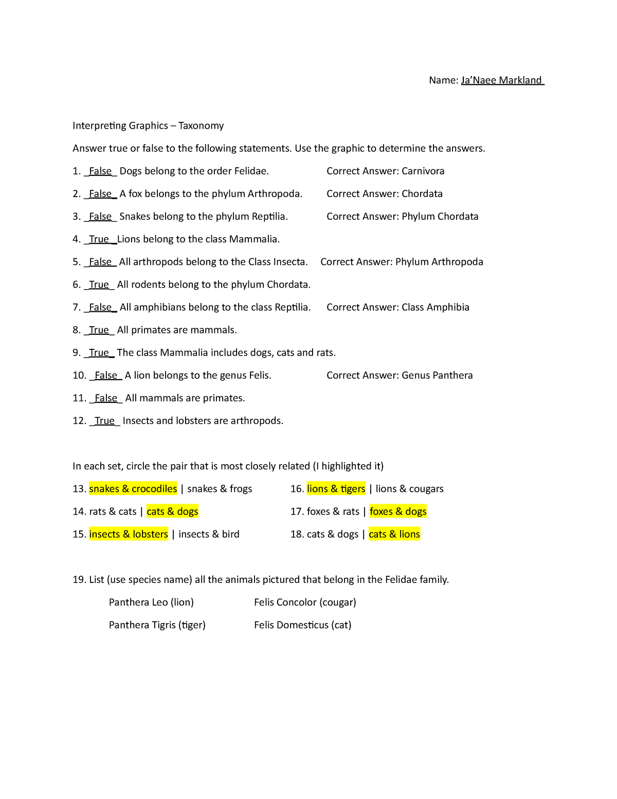 41-taxonomy-worksheet-chapter-15-answers-worksheet-online