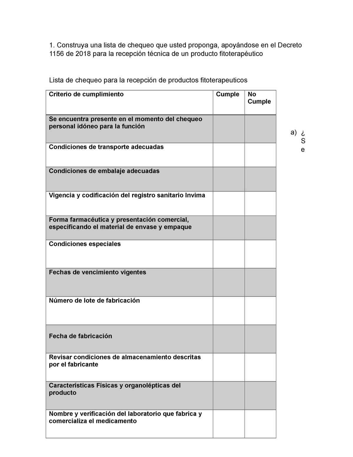 Paso 4 - Lista De Chequeo - Construya Una Lista De Chequeo Que Usted ...