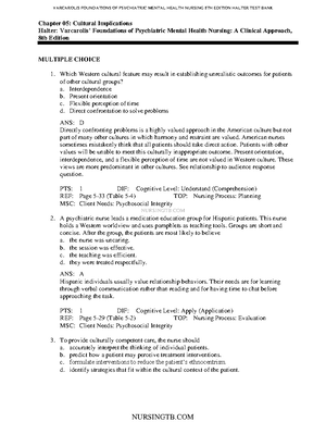 Chapter 08 Therapeutic Relationships - NURSINGTB Chapter 08 ...