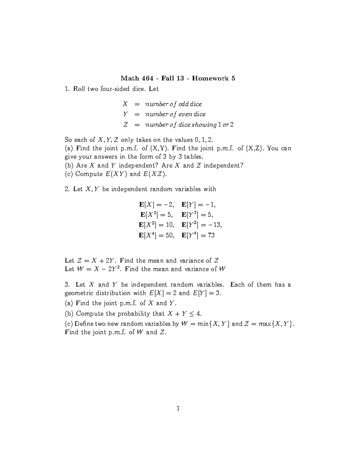 Hmwk5 Homework Assignment 5 Studocu