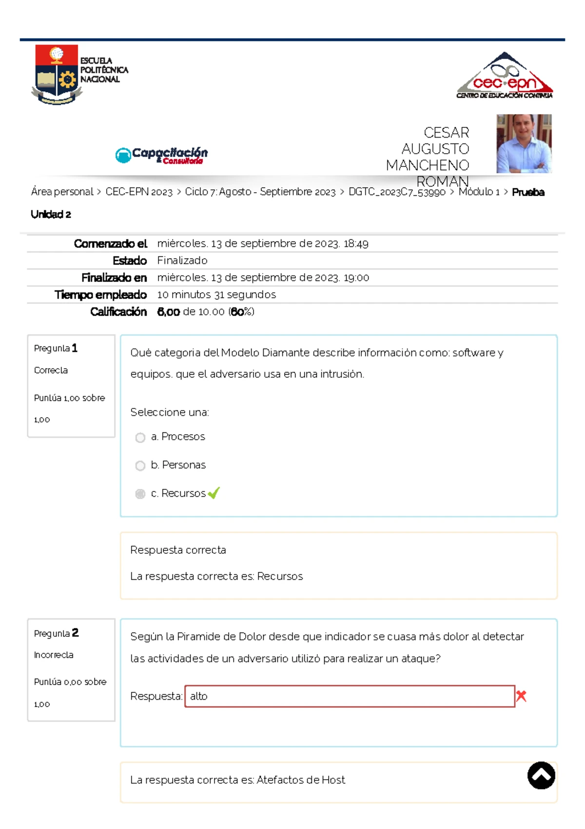 Modulo 1 Unidad 2 - gestión del riesgo en la seguridad de la ...