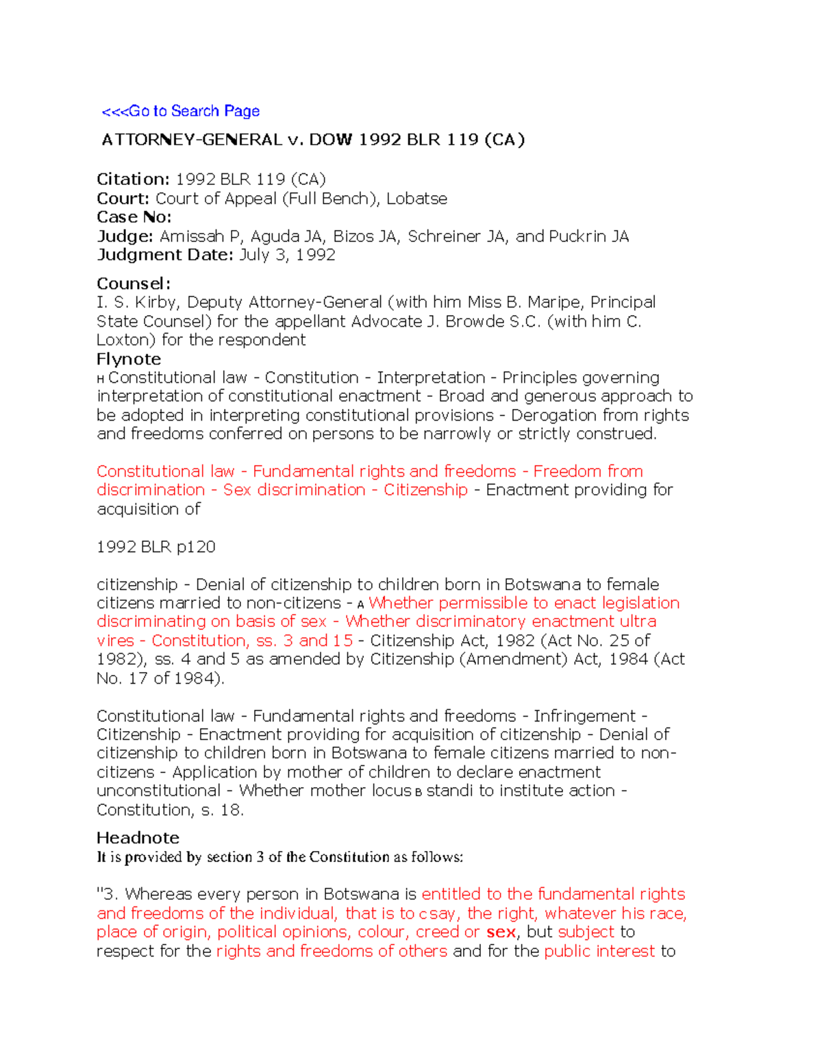 AG v Unity Dow Constitutional pdf