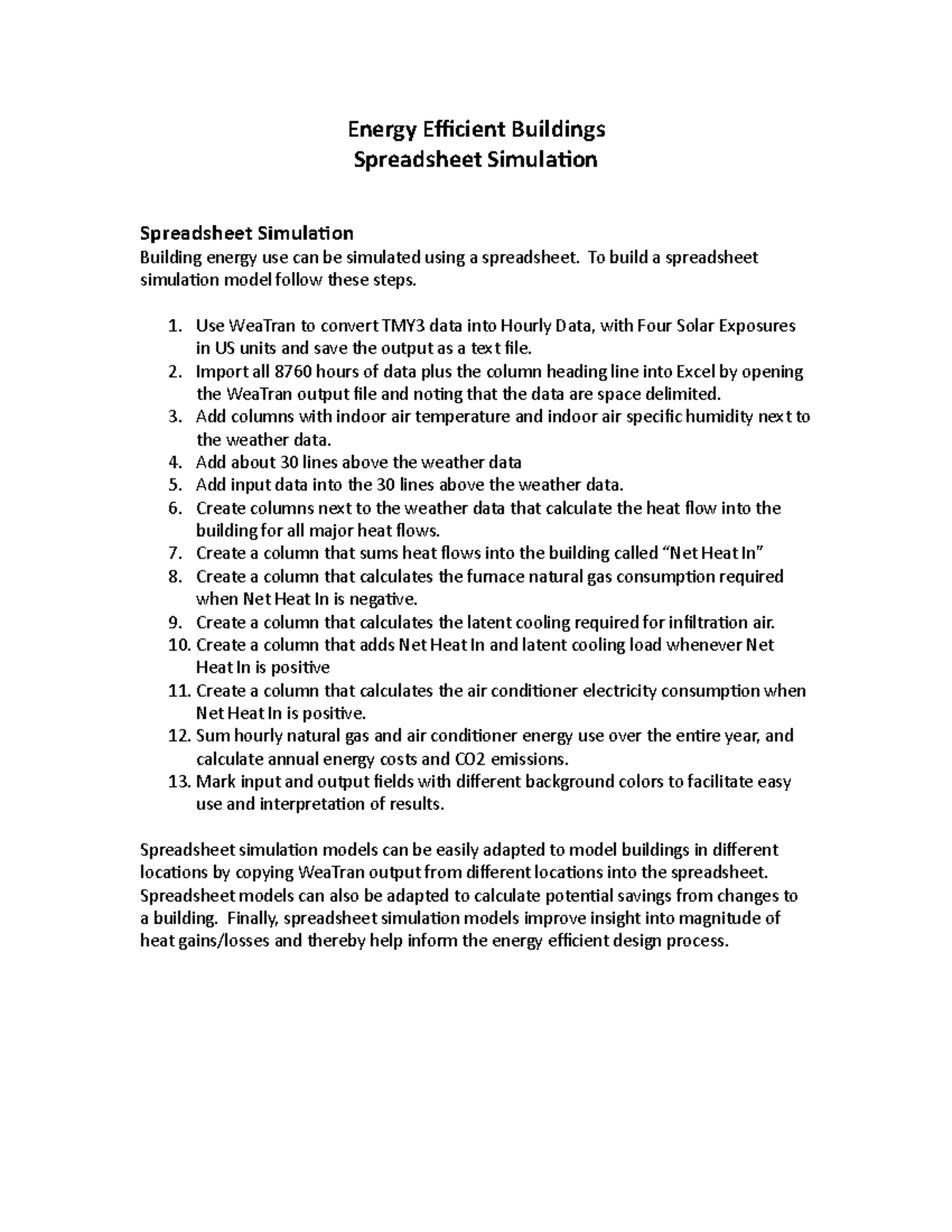 2011-2012 Lecture 15 - Spreadsheet Simulation - Energy Efficient ...