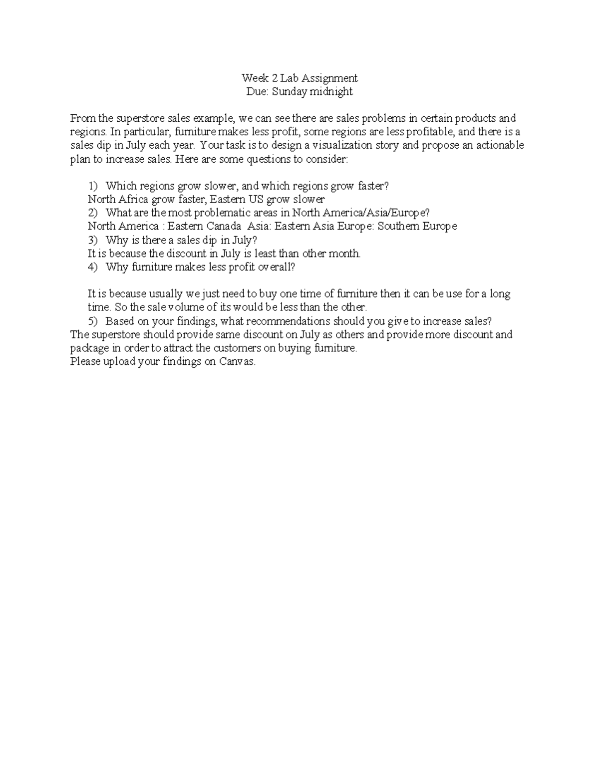 Lab 2 Assignment - example - Week 2 Lab Assignment Due: Sunday midnight ...